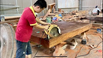 🔴Hoàn Thiện Sập Chiếu Ngựa Gỗ Cẩm Hồng Nguyên Khối - Gỗ Việt Bắc