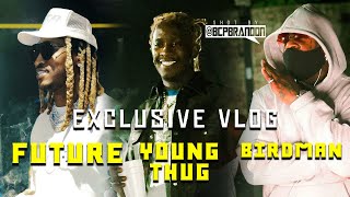 Future, Young Thug, Birdman Pull Up For Swamp Izzos 3 Cell Phones Video Shoot