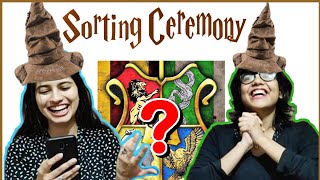 We got sorted into our HOGWARTS HOUSES ⚡!!