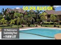 HT House Tour || Fully Furnished GOLDEN MANSION with FARM LOT | Swimming Pool For Sale