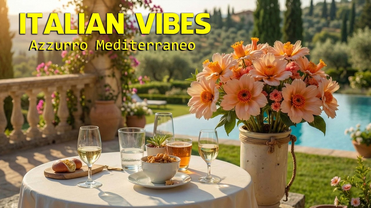 The Best 🇮🇹 Italian Music🎶 Italian Vibes 🎶 1+ Hour Scenic Amalfi Coast & Lake Como Relaxation 4K