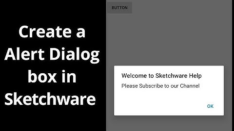 Create an Alert Dialog box in Sketchware