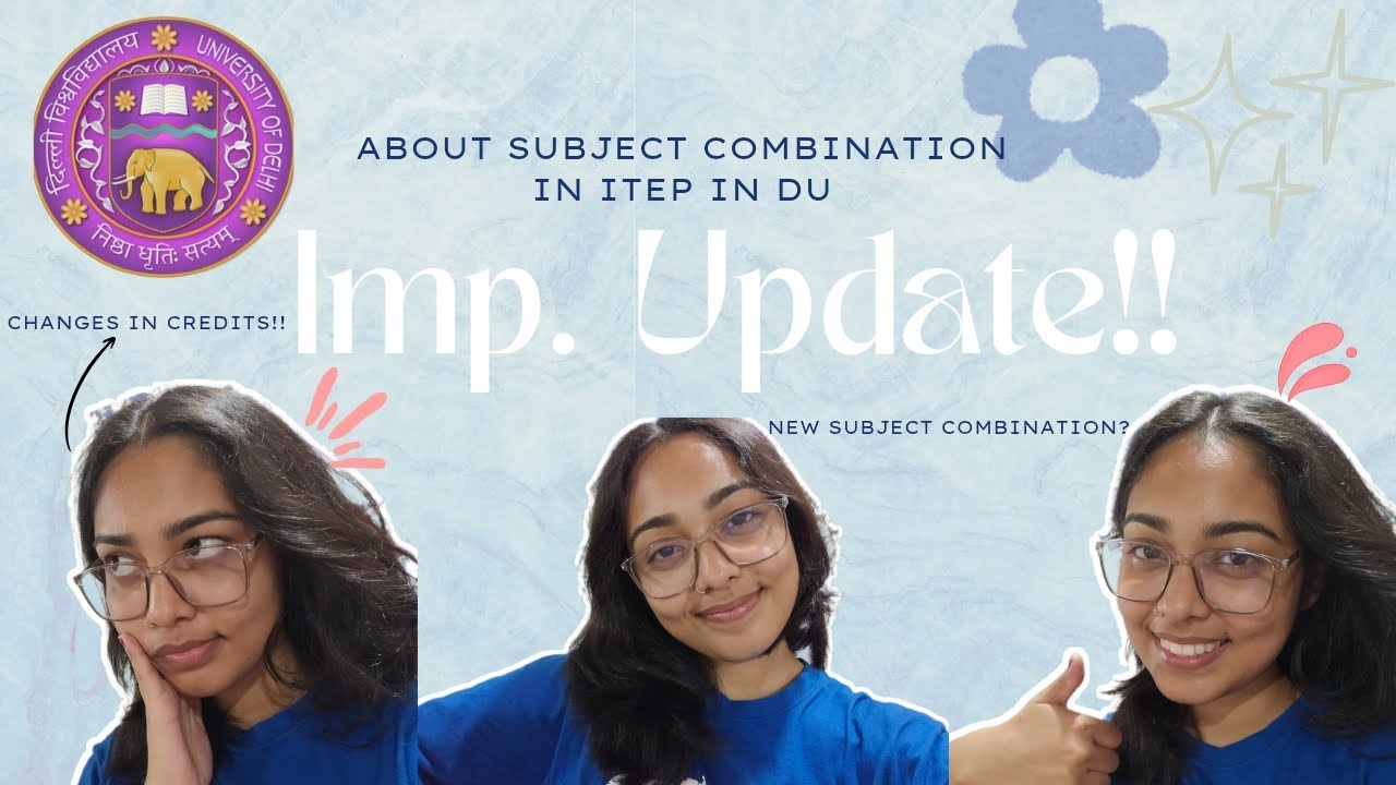 Important update related to subject combination in ITEP DU‼️| 