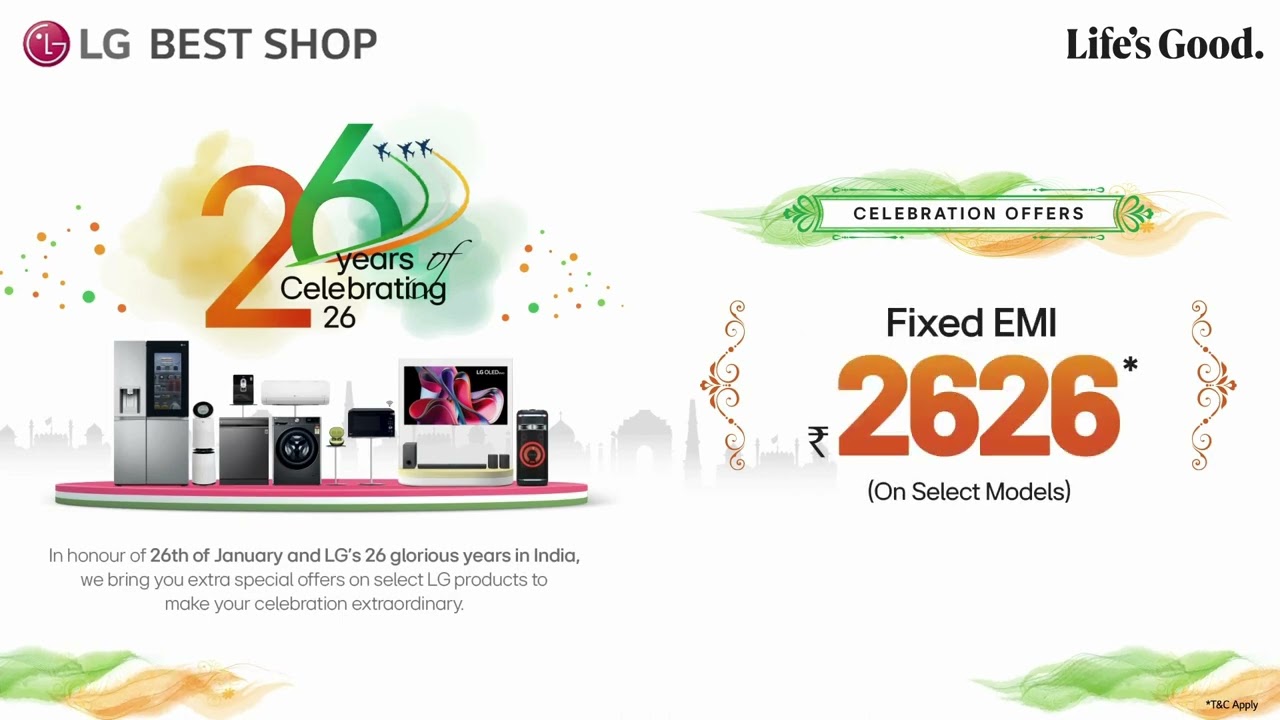 LG Best Shop Vijayawada | Get Up to 26% Cashback | Celebrate Republic Day with LG TVs!