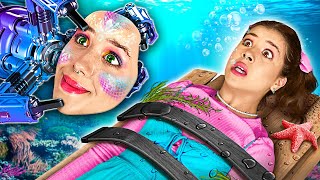 My MOM has a SECRET 😤 Makeover From Nerd to Mermaid | How to Become a Mermaid by La La Life