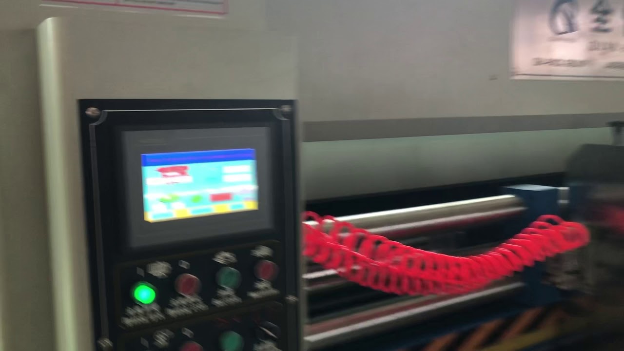 QHFP120-1224 High Speed 3 colors printer rotary die cutter with slotter attachment