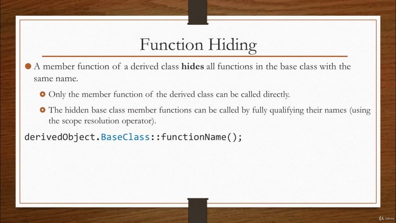 4 Redefining Base Class Member Functions - YouTube