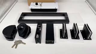 All-in-one glass door hardware kit