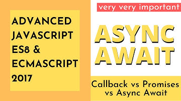 Async Await in JavaScript in Hindi | ES8 Async/Await Functions in Hindi