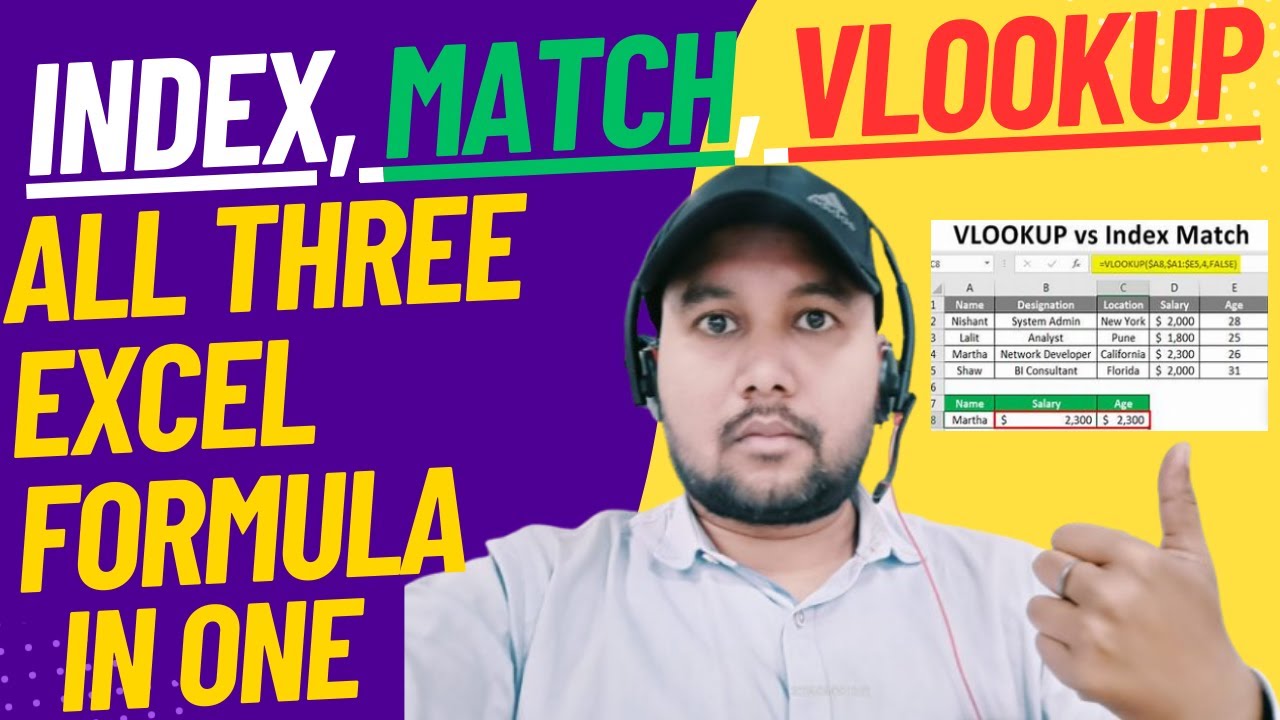 Excel INDEX, MATCH and VLOOKUP Formula Explained in 2025 | Index, Match, VLOOKUP Formula IN EXCEL |