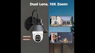 xmartO Light Bulb Security Camera Wireless Outdoor with Dual