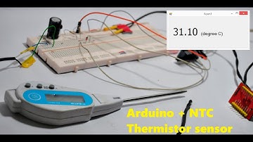 Arduino NTC temperature sensor using