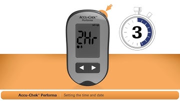 Accu-Chek® Performa Blood Glucose System: Setting Date & Time