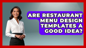 Are Restaurant Menu Design Templates A Good Idea? - Graphic Design Nerd
