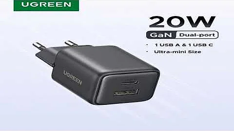 A must-have product! UGREEN 20W GaN Charger PD3.0 QC3.0 Mini USB C Phone Charger For iPhone 17 16