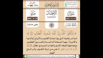 سوره الحشر واتقوا الله أن الله شديد العقاب