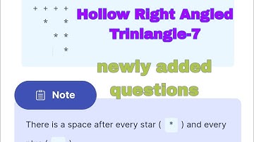 Hollow Right Angled Trinlangle-7|assignment -10b|ccbp||newly added questions|| NXTwave...