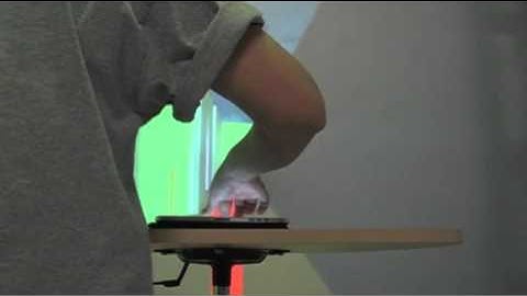 Navigating a virtual maze with finger-walking-in-place (FWIP) and iPad