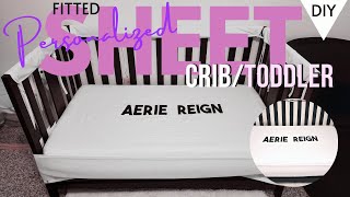 DIY MODERN PERSONALIZED FITTED BED SHEET | DIY BEDDING IDEAS | DIY SHEET