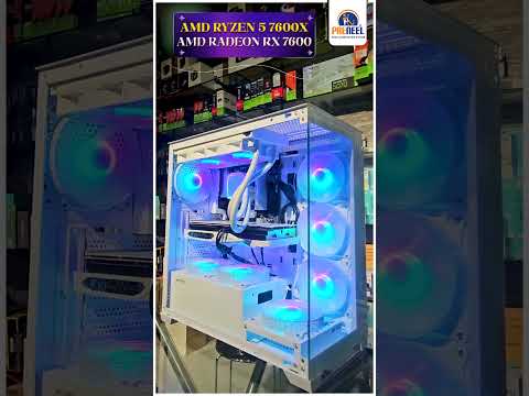 🧊 All-White Gaming PC Build 💻 | Ryzen 5 7600X + RX 7600 | Aesthetic & Powerful Setup 2025 🔥