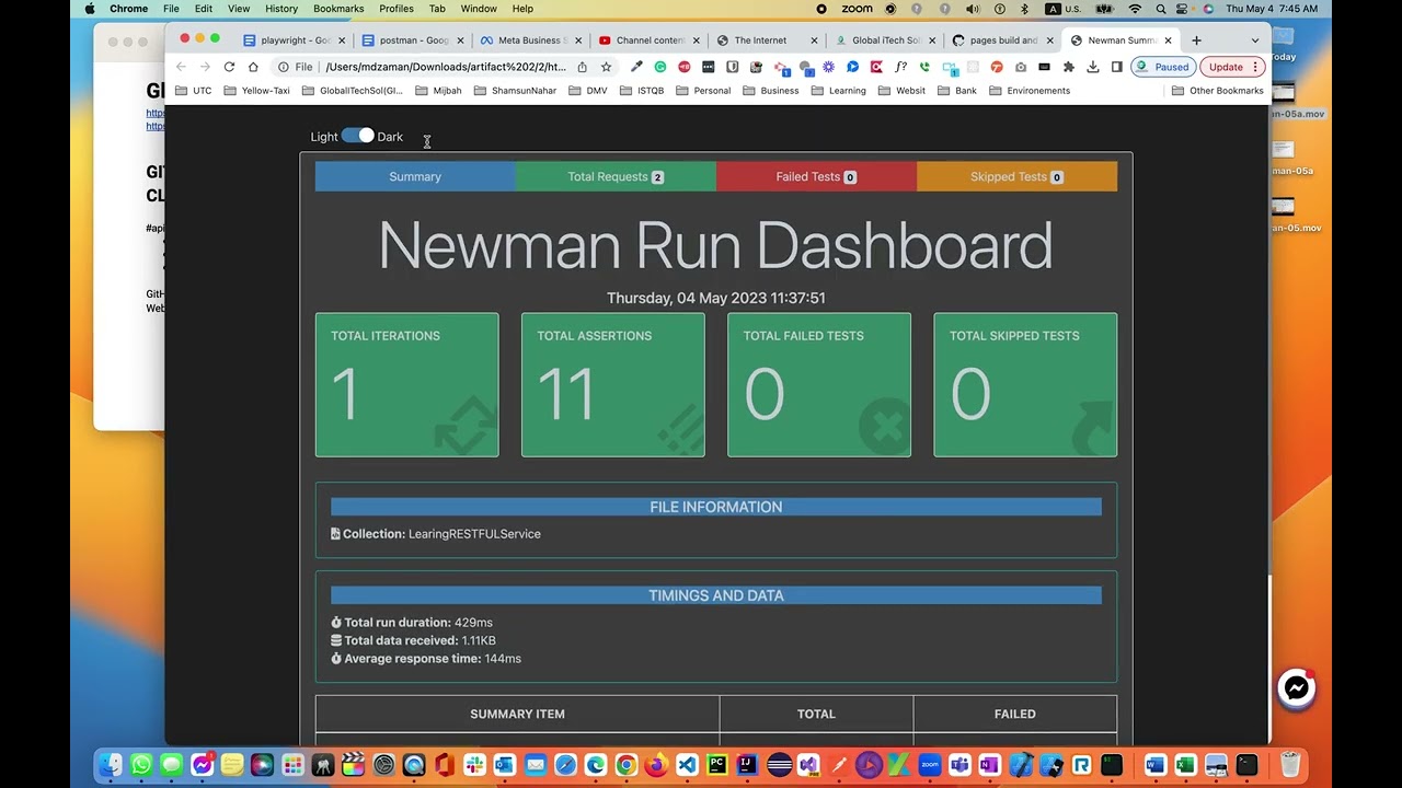 GITS - API test Series-5ab | Github Action | Newman | CLI | CICD | Artifact Newman HTML Report