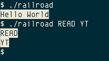 railroad, rolling character/text effect, from ncurses-examples