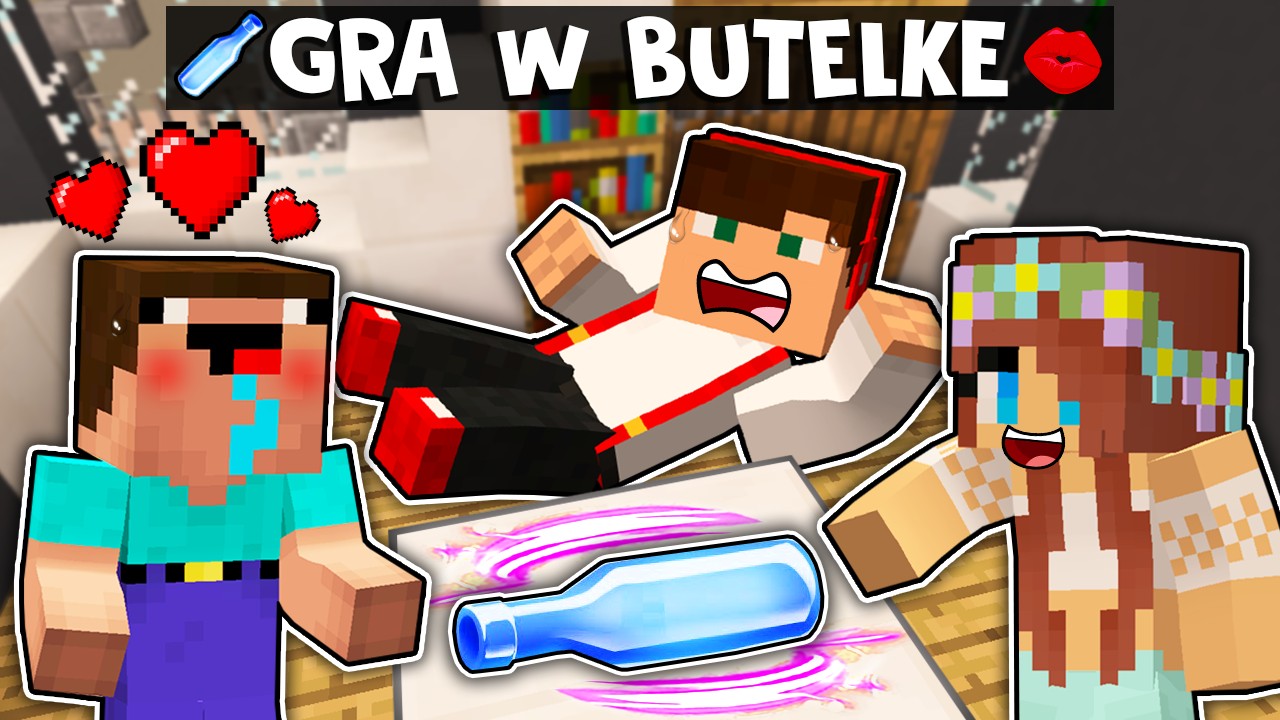 Pytania I Wyzwania Do Gry W Butelkę GRAMY W BUTELKĘ NA WYZWANIA I PYTANIA W MINECRAFT?! GPLAY & LUMI - YouTube