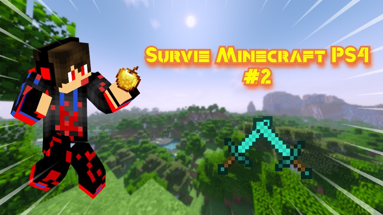 Survie Minecraft PS4 #2 : CONSTRUCTION DE LA MAISON !! - YouTube