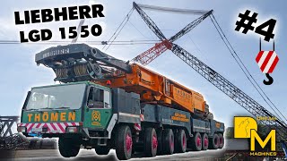Brutal V8 engine sound Exhaust pipe like thunder!  LIEBHERR LGD 1550 heavy lift crane [4]