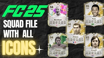 Play with Icons, Heroes and Legends in Career Mode! EA FC 25 Squad files