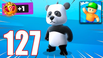 Stumble Guys - Gameplay Walkthrough Part 127  -  PANDA BEAR (iOS, Android)