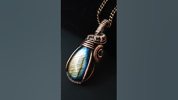 Tutorial on how to make a simple pendant with a teardrop cabochon.
