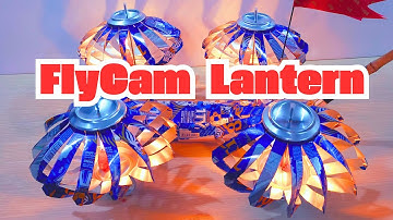 DIY/Cách làm LỒNG ĐÈN TRUNG THU FLYCAM  - Tái chế các loại vỏ lon nhôm thành đèn lồng trang trí