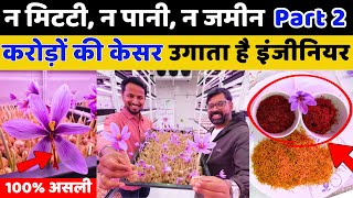 4 दीवारों के अंदर, इंजिनीअर ने बनाया करोड़ों का केसर😱🔥😲Live Harvesting & Live Profit || Indian Farmer