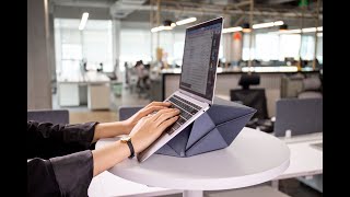 Labx, 3-in-1 Multi-functional Laptop Sleeve, Stand & Desk
Set up workstation in seconds with a sleek and stylish laptop sleeve.Easily carry and protect laptops. Enjoy ergonomic comfort anywhere, Click Here For More Information: https://bit.ly/3tAWWvV Labx, 3-in-1 Multi-functional Laptop Sleeve, Stand & Desk