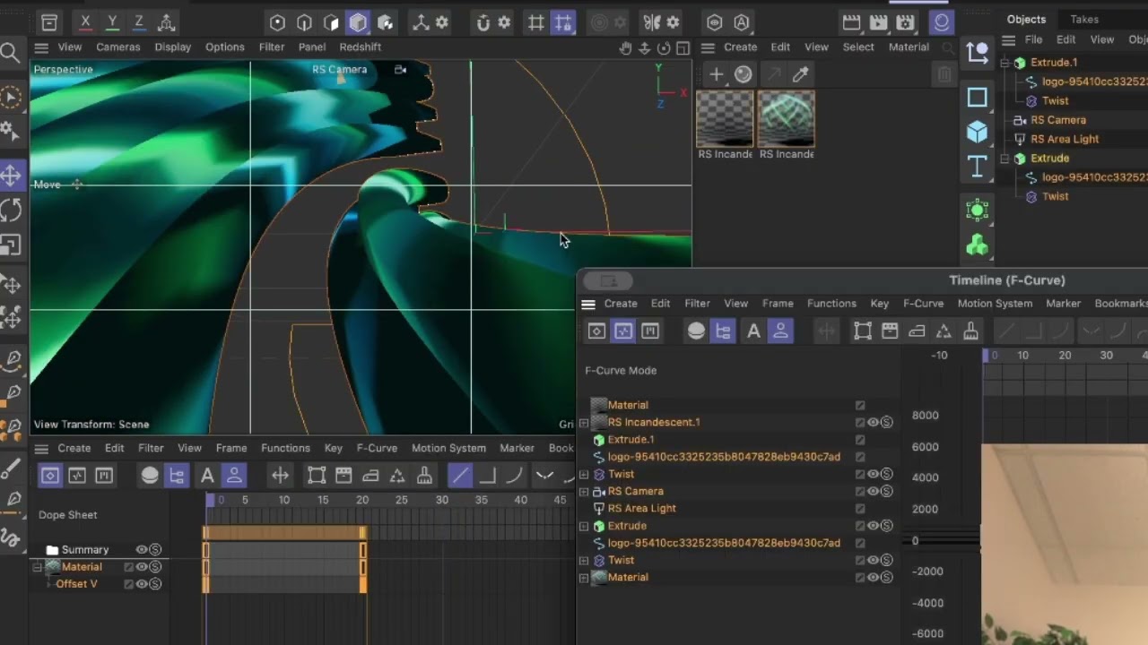 Futuristic logo animation / ident timelapse (C4D + AE + Splice)