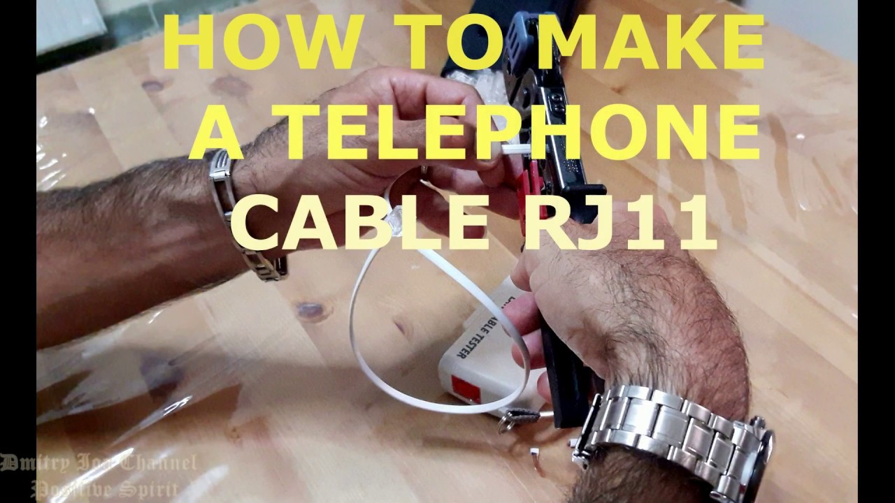 Как Обжать Телефонный Кабель С RJ11. How to Crimp a Telephone Cable