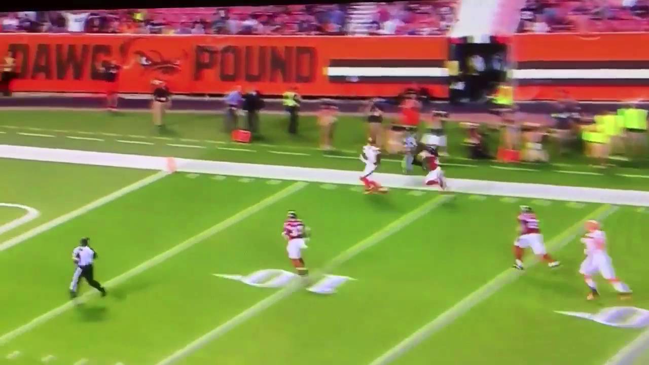 Rg3 Touchdown Terrelle Pryor 50 yard TD reception from RG3 Cleveland Browns Robert ...