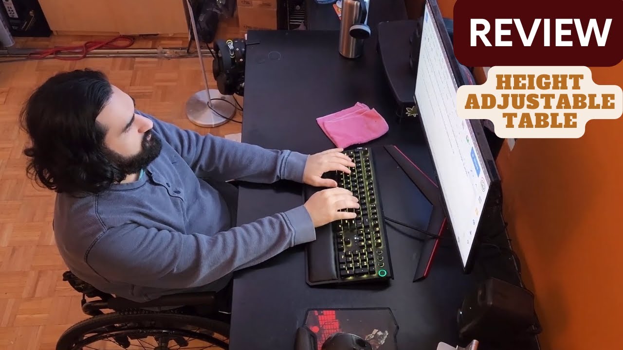 Height Adjustable Desk for Wheelchair Users Accessible Home Office