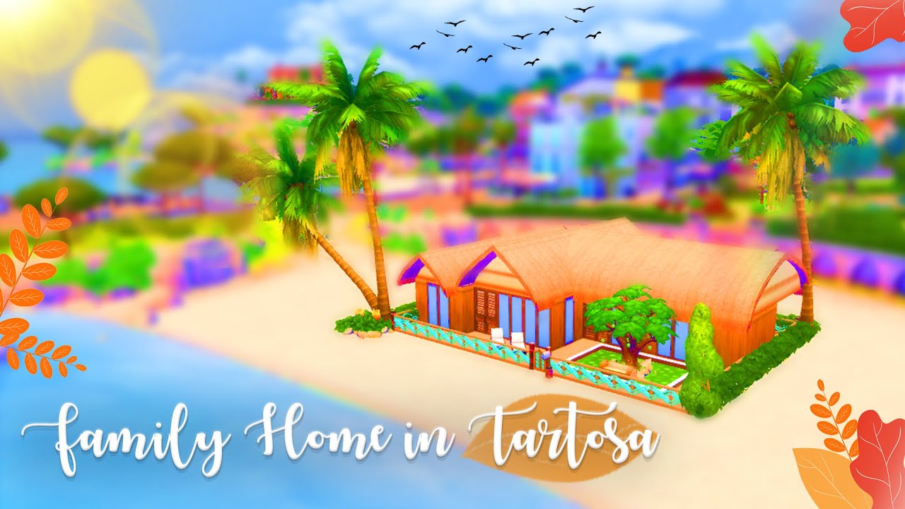 Speed Build : 🌊 Family Home In Tartosa 🌊 || NO CC || The Sims 4