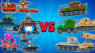 ALL 7 EPIC TANKS FIGHT in ADVENTURE MODE in Hills of Steel