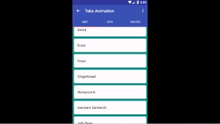 Material Design Tabs Scroll Animation with Android Design Support Library screenshot 5