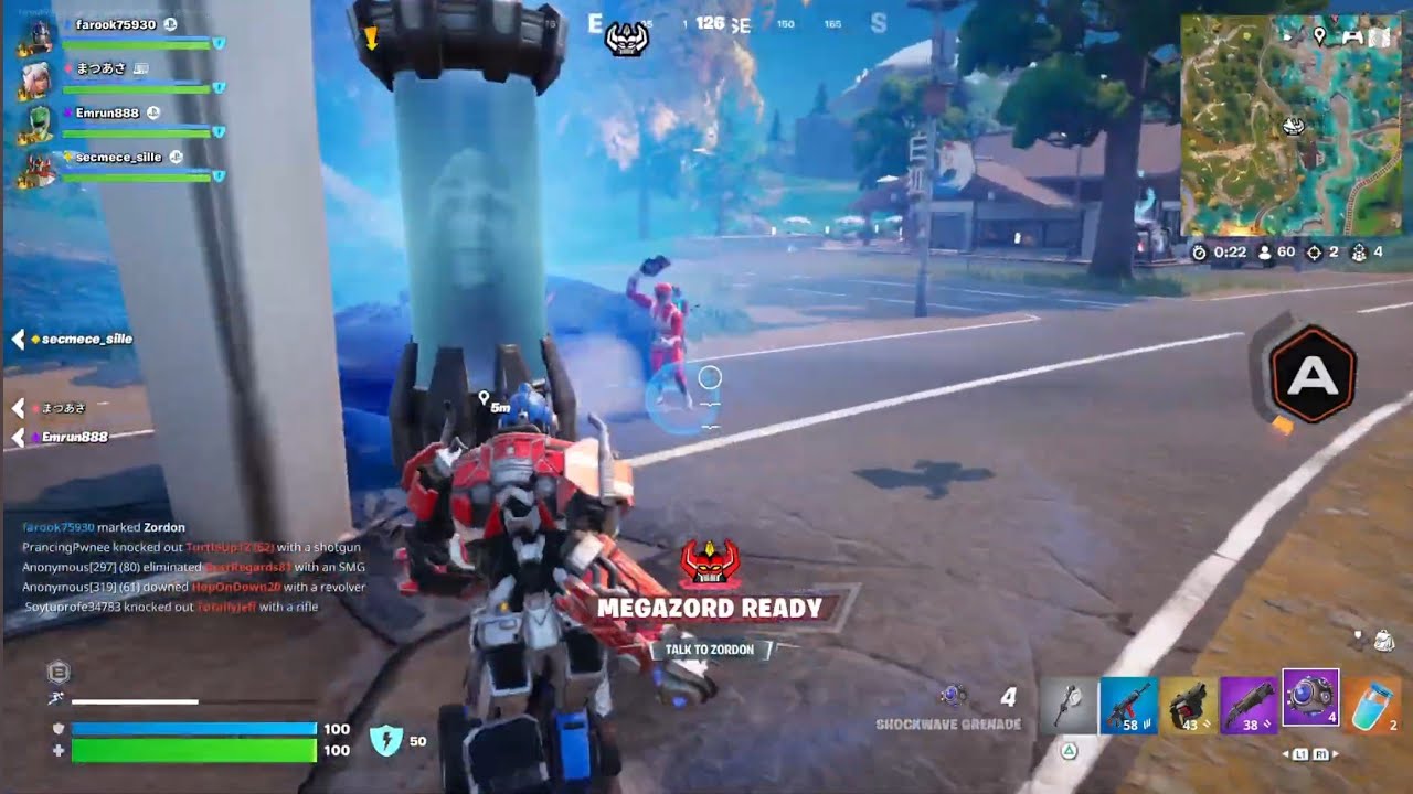 Fortnite Chapter 6 Season 4 Shock 'N Awesome Zero Build Gameplay Optimus Prime PS4 PRO