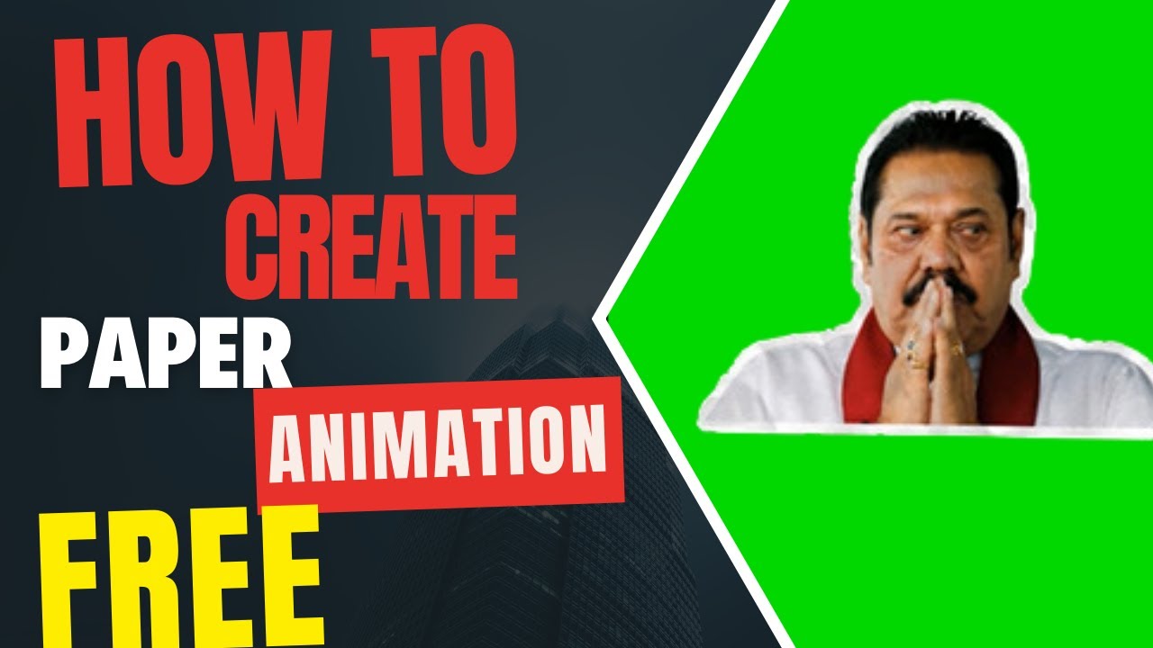 How to Create Paper Animation Totally Free | Sinhala 🎬🎨 