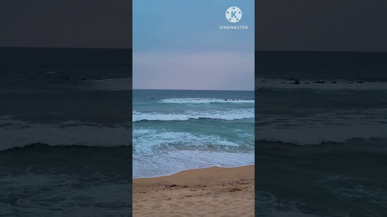속초 등대 해변 오후