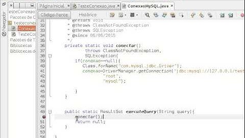 Classe Java para conexao com o banco de ddados
