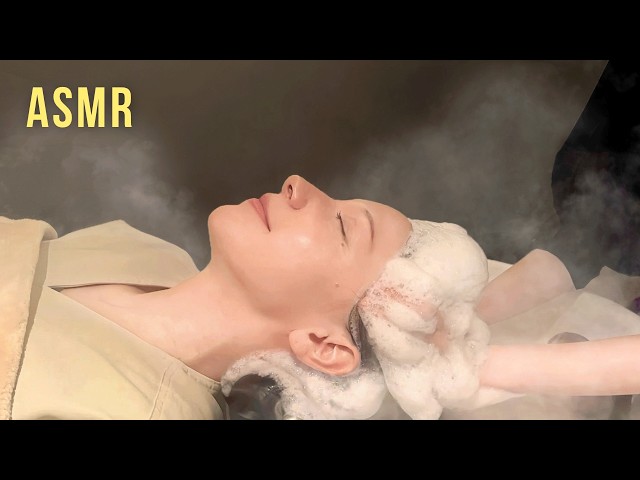 ASMR 深い睡眠のためのヘッドスパ😪頭浸浴で極上のリラックスタイム