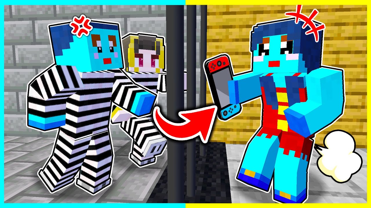 ⭐ママに大事なSwitchを盗まれた😰脱獄して取り返せ😈『刑務所鬼ごっこ』【まいくら/マインクラフト】