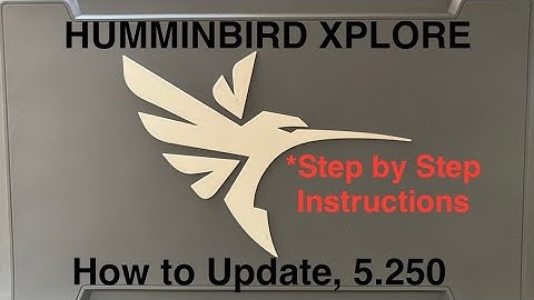 Humminbird XPLORE Update, Step by Step Instructions