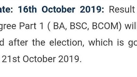 Lnmu part-1 result 2019 new update